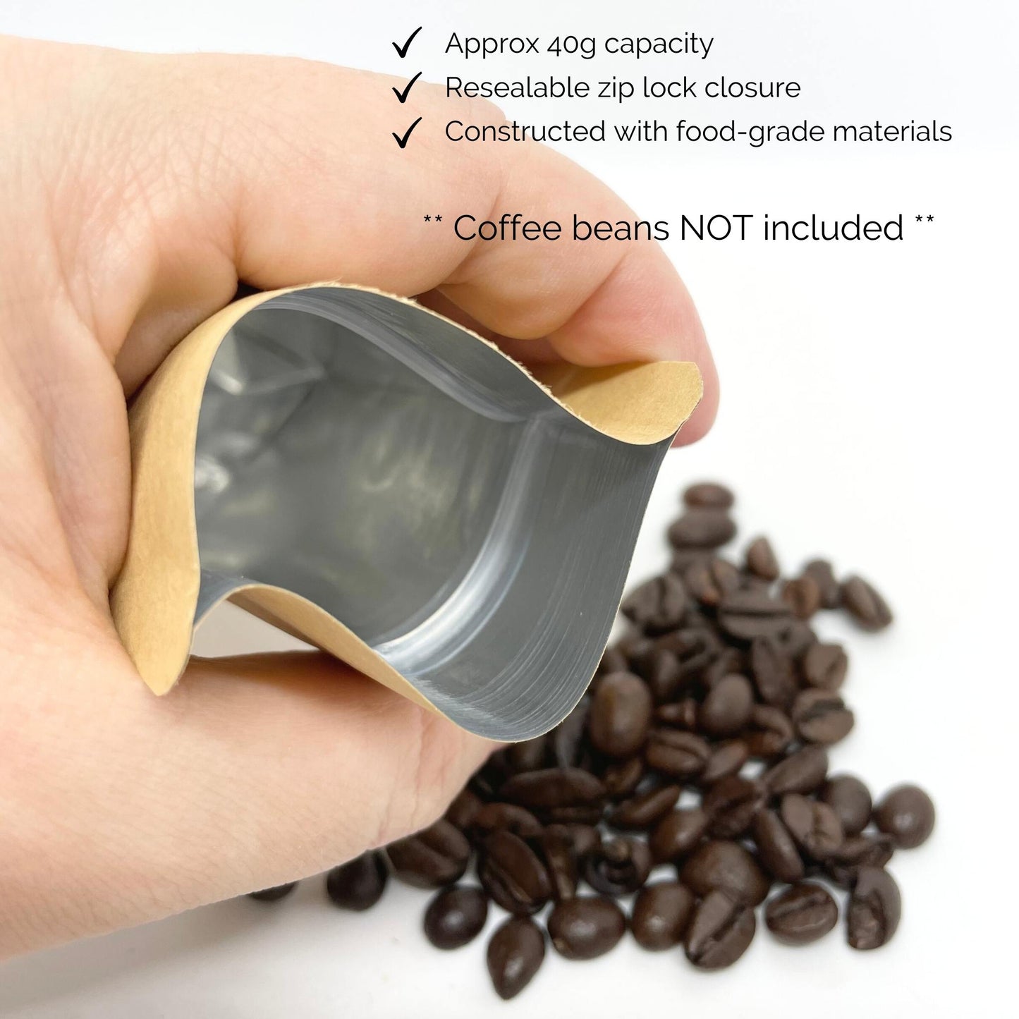 Customised Grounds For Celebration Paper Coffee Pouch Favours