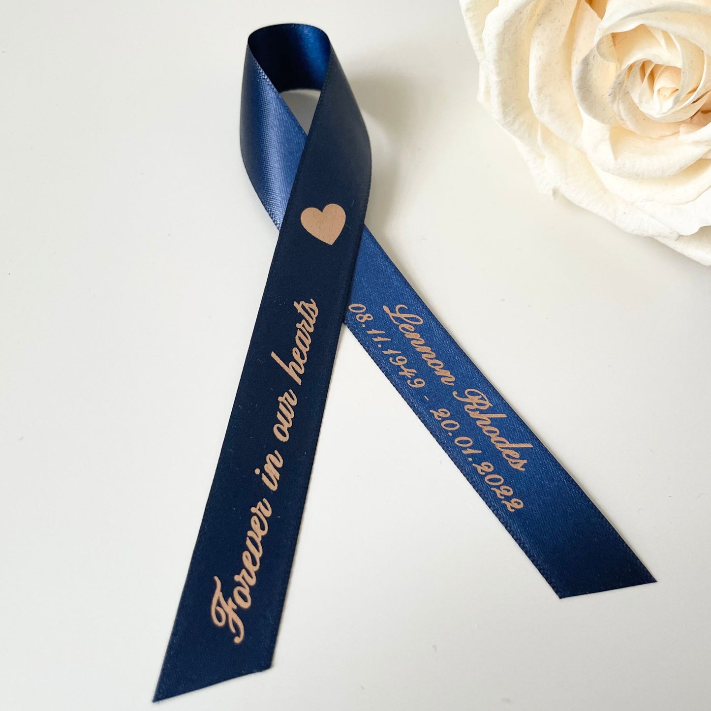 Personalised Memorial Ribbons For Funerals & Wakes