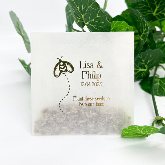 Personalised Mini Wildflower Seed Envelopes