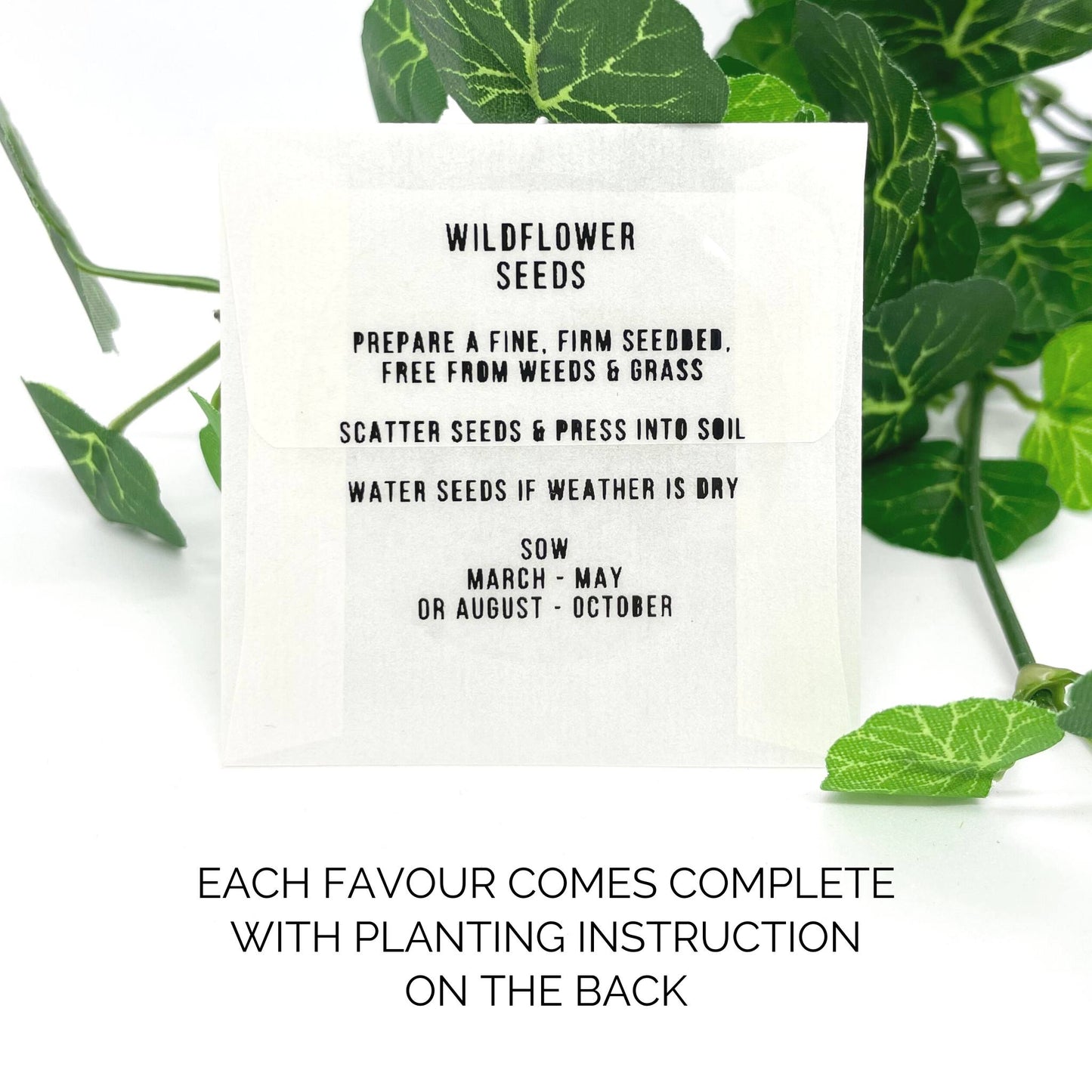 Personalised Let Love Grow Wildflower Seed Favours