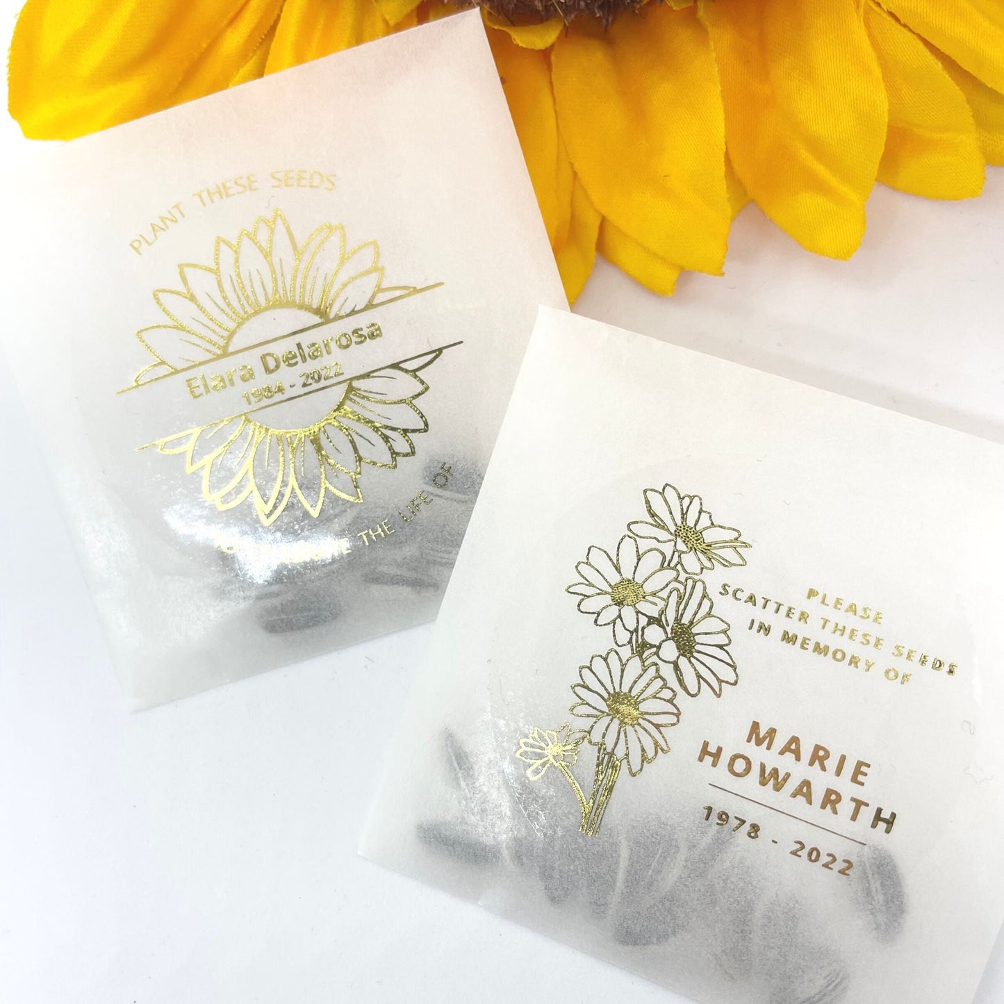 Eco-Friendly Sunflower Seed Guest Keepsake Favour