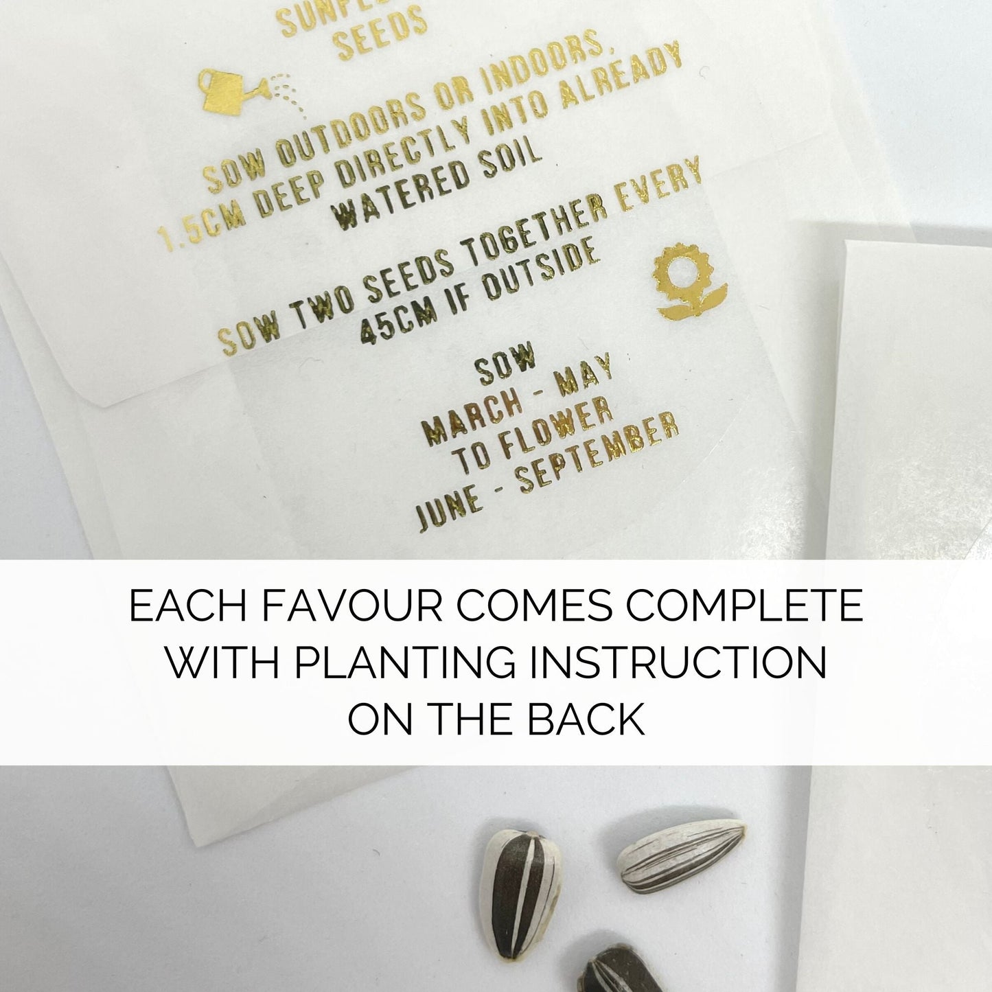Eco-Friendly Sunflower Seed Guest Keepsake Favour